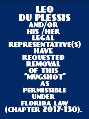 Leo Du Plessis Info, Photos, Data, and More / Leo Du Plessis TriCountyBusts / Is Leo Du Plessis on Social Media Like Facebook, Instagram abd Twitter?