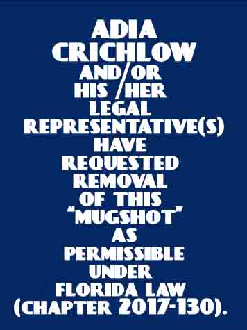 Adia Crichlow Info, Photos, Data, and More / Adia Crichlow TriCountyBusts / Is Adia Crichlow on Social Media Like Facebook, Instagram abd Twitter?